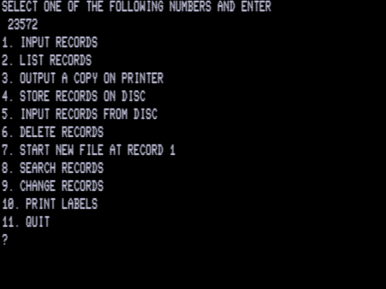 Screen shot